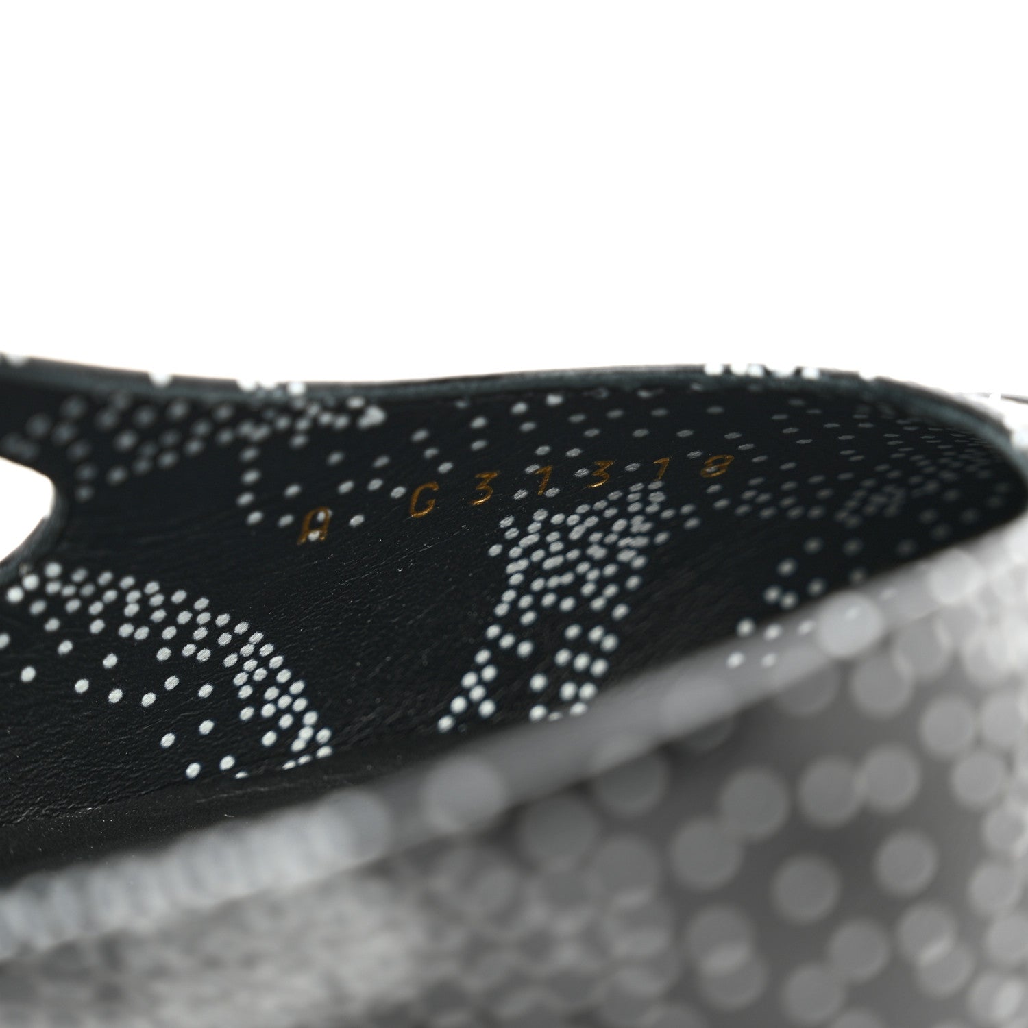Chanel Calfskin Camellia Printed Cap Toe CC Slingback Pumps 39.5 Black White 8 of 9