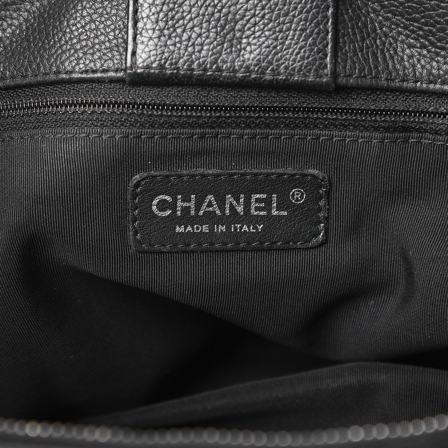 Chanel Calfskin Cerf Executive Shopper Tote Black 7 of 29