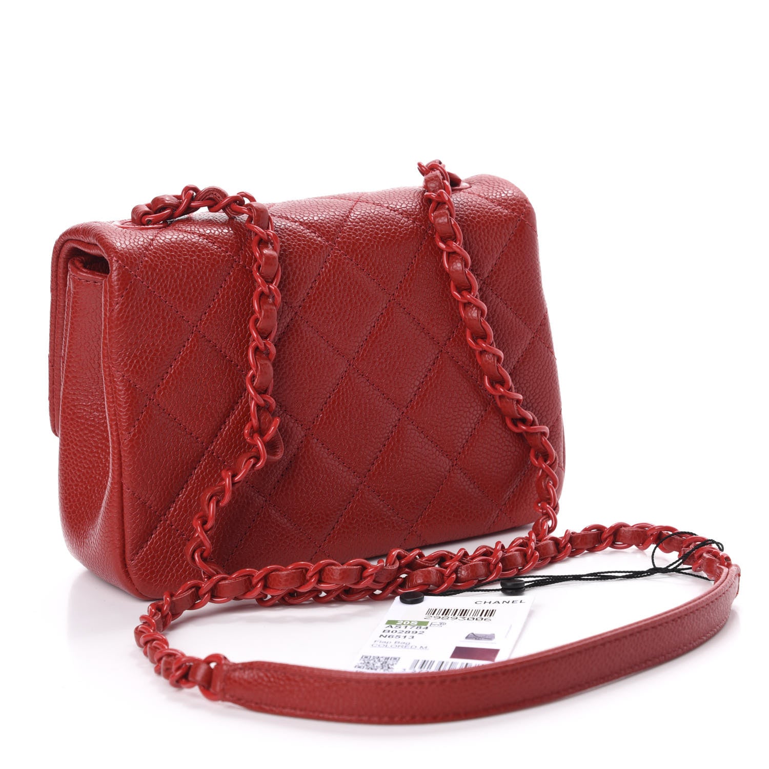 Chanel Caviar Quilted Mini Incognito Square Flap Red 3 of 10