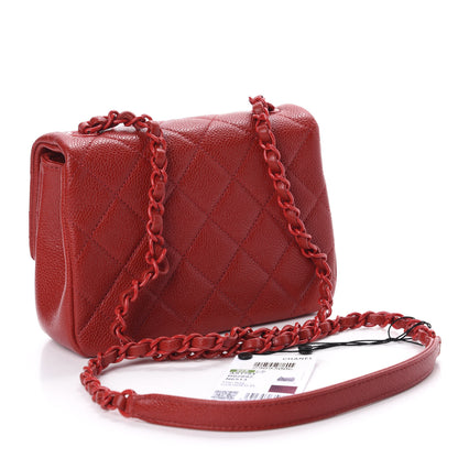 Chanel Caviar Quilted Mini Incognito Square Flap Red 3 of 10