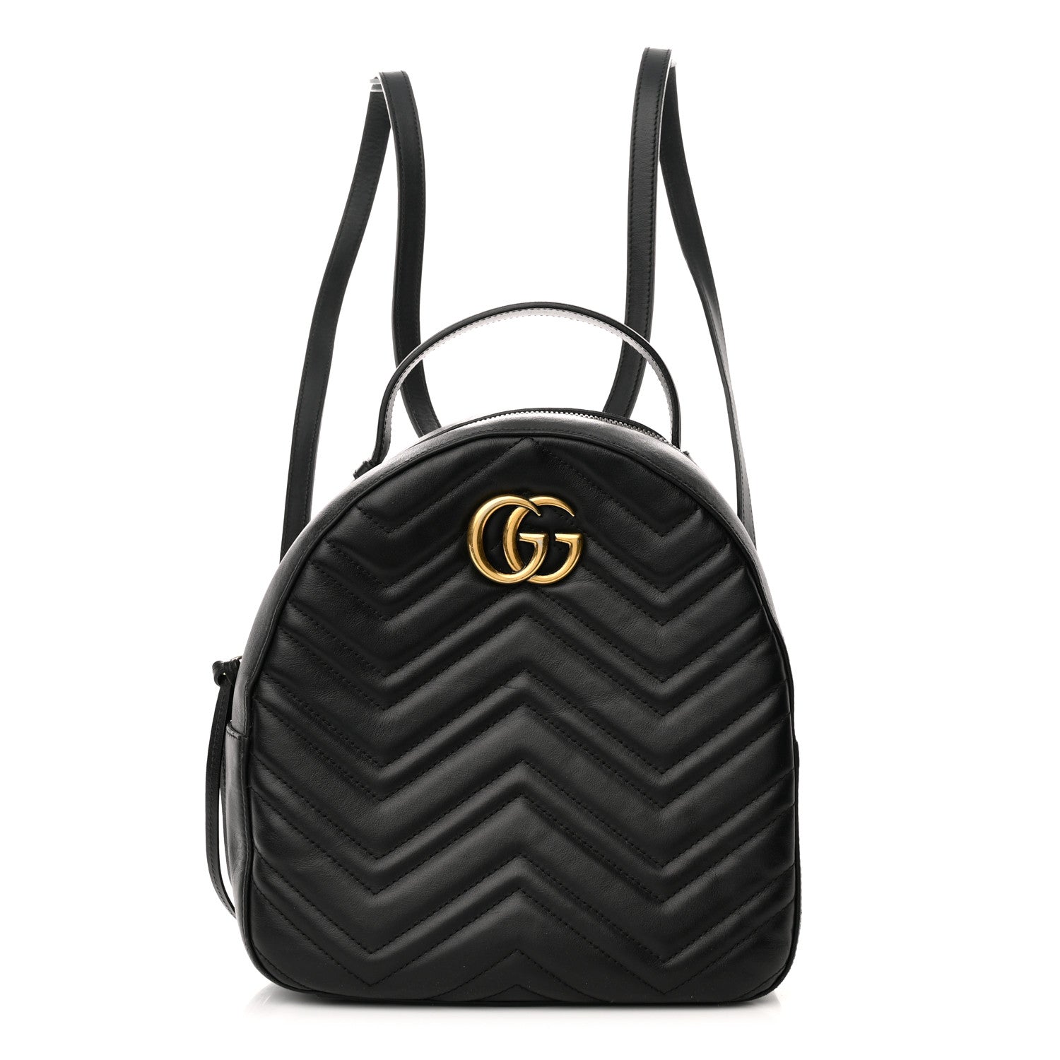 Gucci Calfskin Matelasse GG Marmont Backpack Black 1 of 13