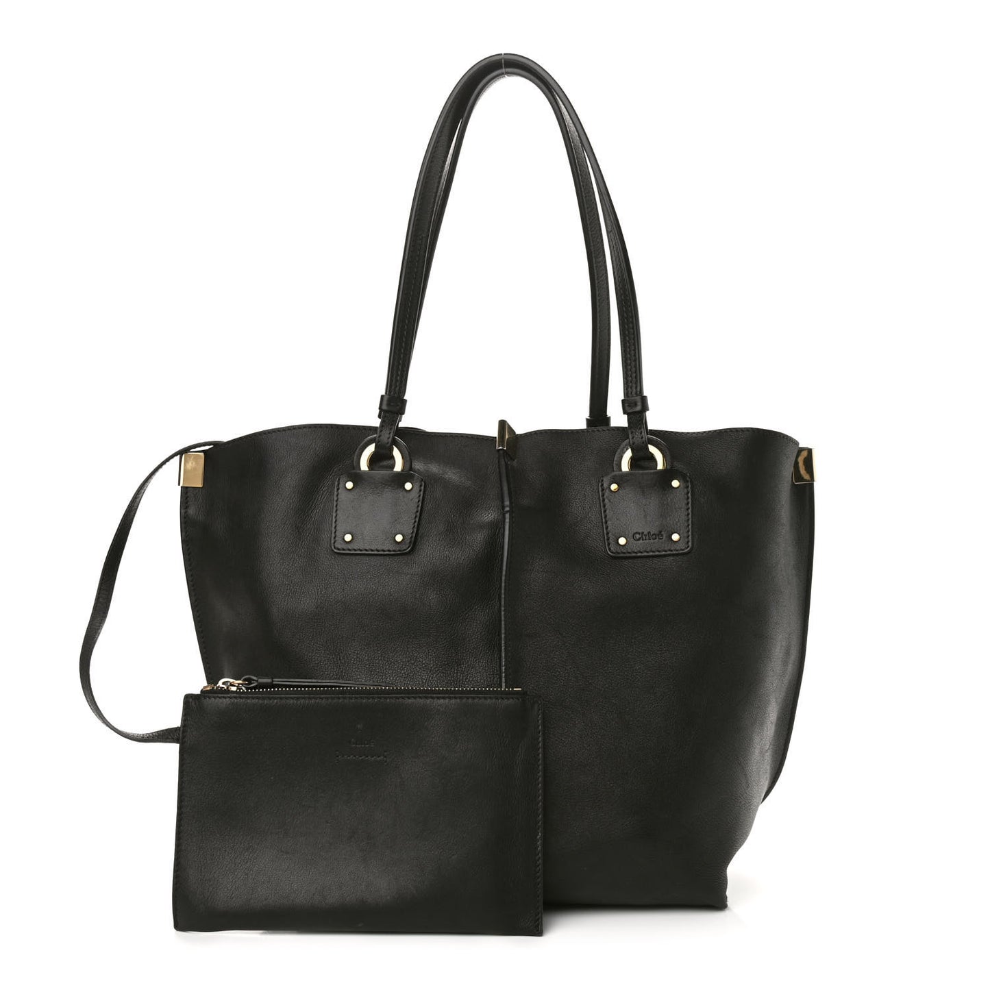 Smooth Calfskin Medium Vick Tote Black