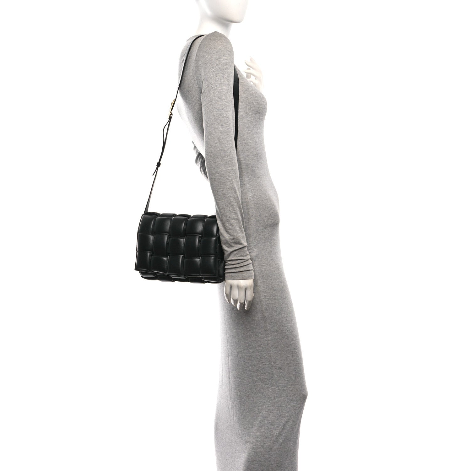 Bottega Veneta Nappa Maxi Intreccio Padded Cassette Crossbody Bag Black 2 of 9