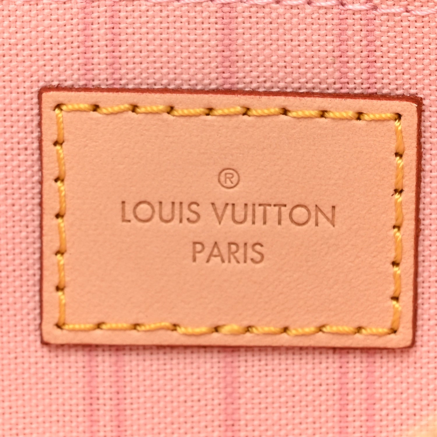Louis Vuitton Damier Azur Neverfull MM GM Pochette Rose Ballerine 6 of 8