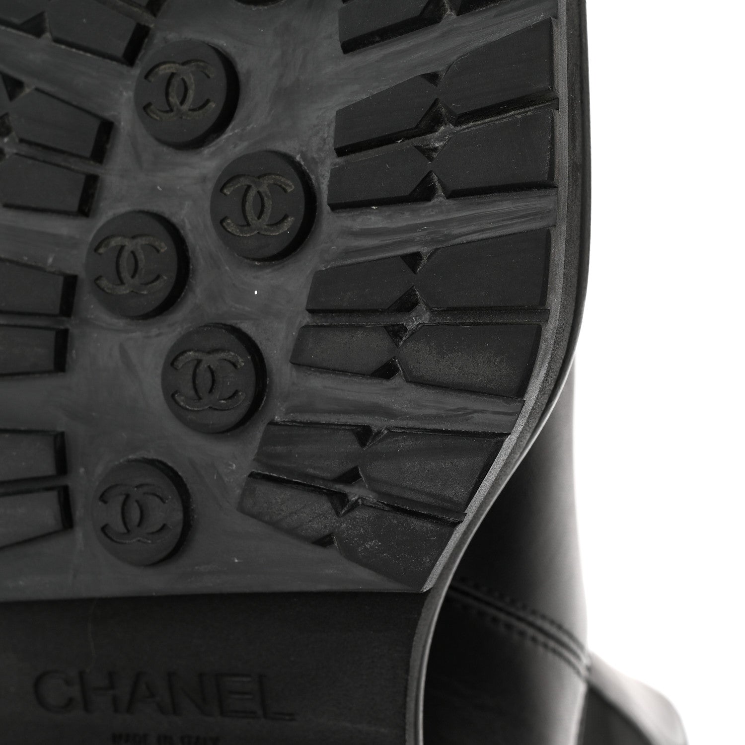 Chanel Calfskin Patent Cap Toe Ankle Boots 36 Black 9 of 13