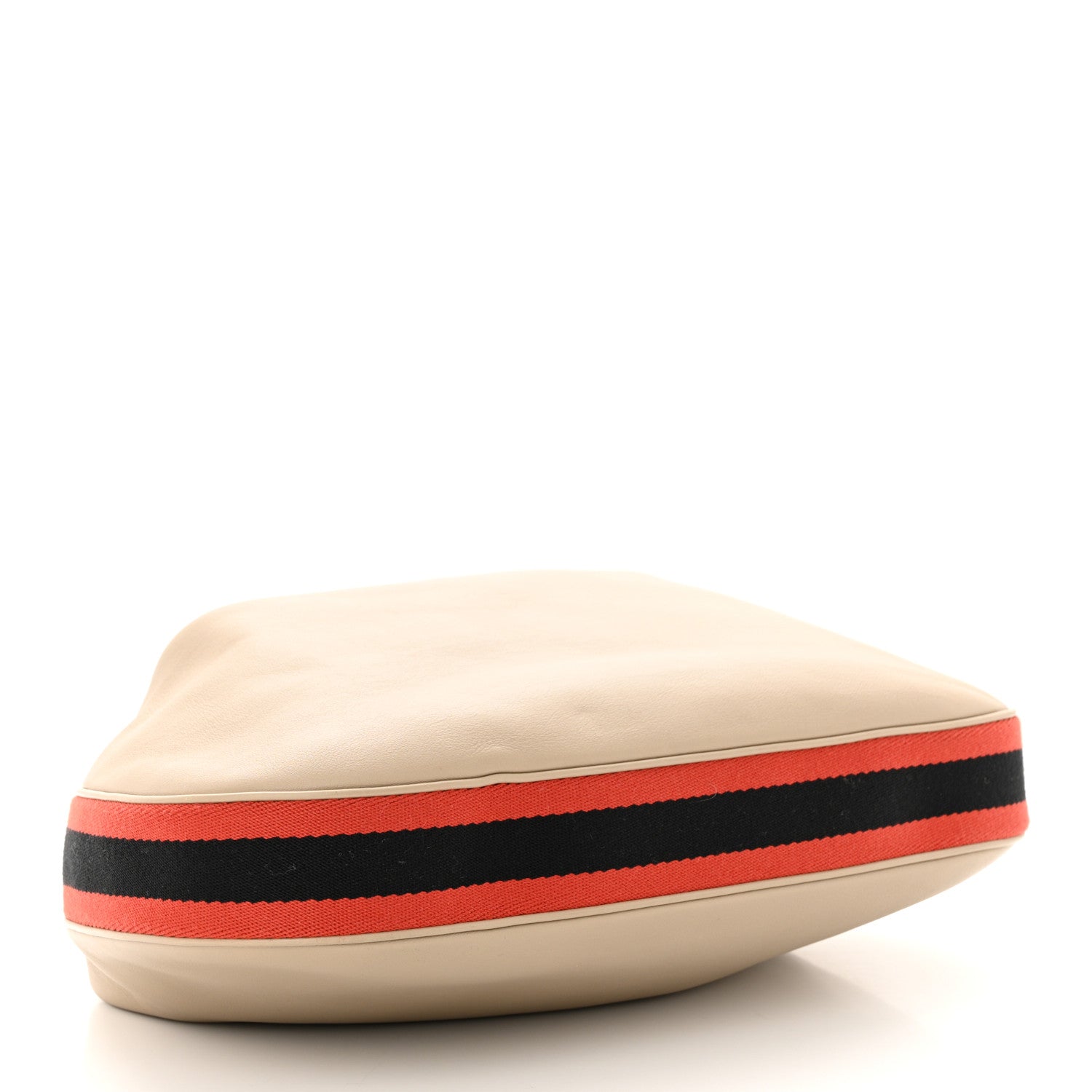 Gucci Aria Calfskin Web Large Attache Shoulder Bag Beige 4 of 10