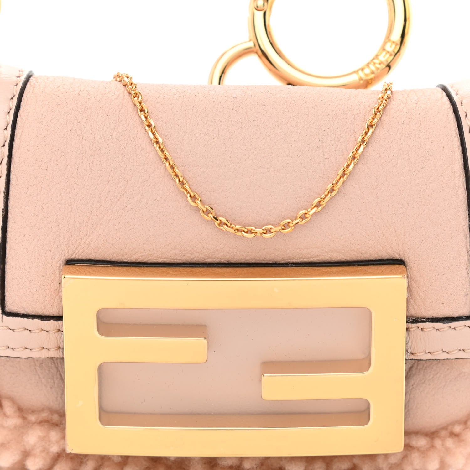 Fendi Lambskin Shearling Nano Baguette Maxi Handle Charm Soap 8 of 10