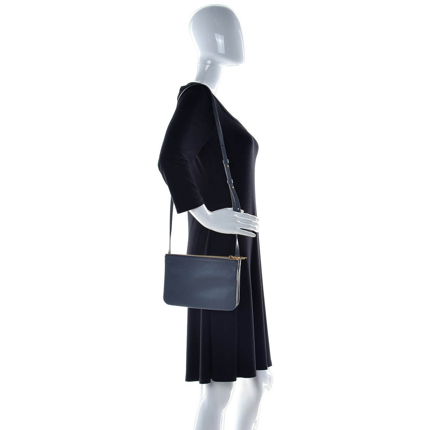 Lambskin Small Trio Crossbody Bag Storm