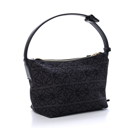 Loewe Jacquard Anagram Calfskin Small Cubi Bag Anthracite Black 2 of 4