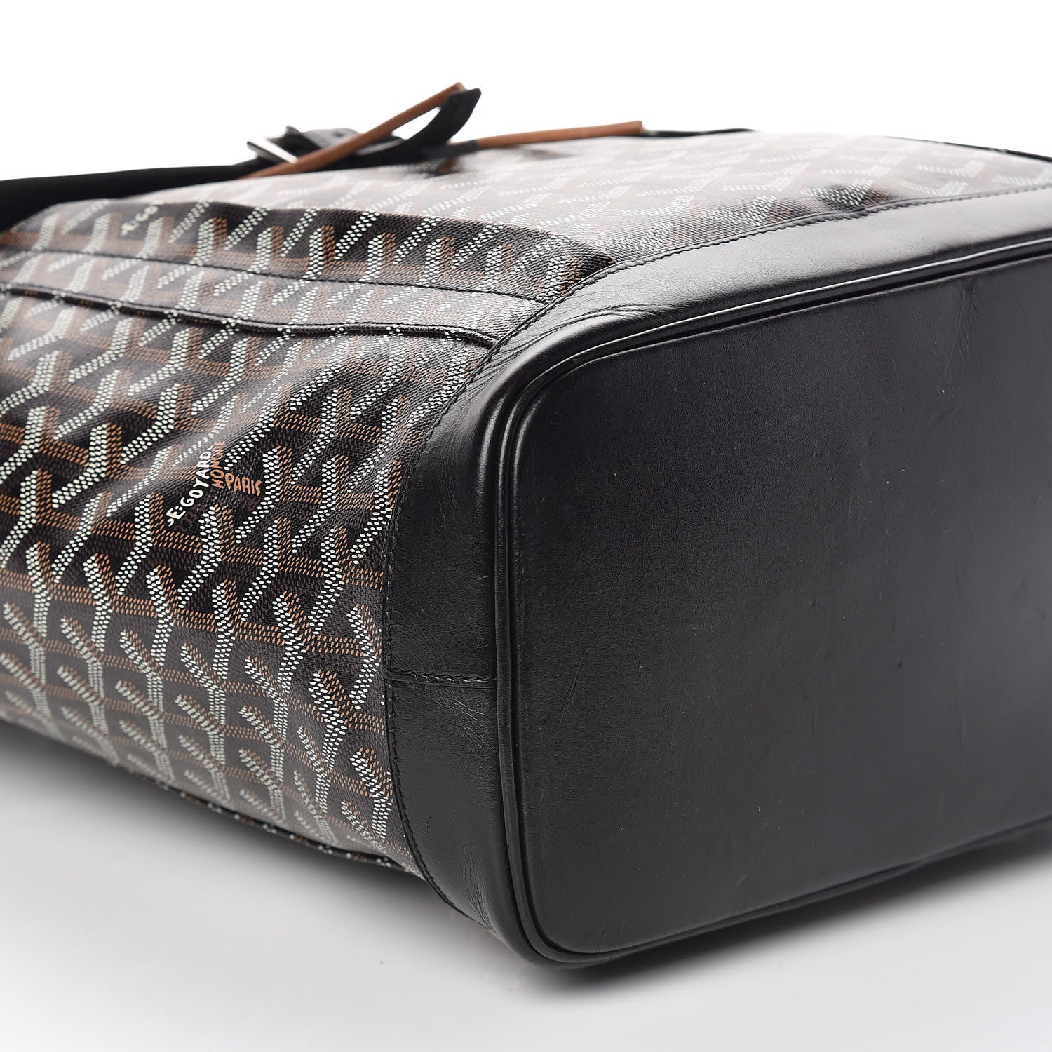 Goyard Goyardine Calfskin Alpin Backpack Black 8 of 9