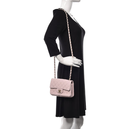 Chanel Lambskin Quilted Mini Rectangular Flap Light Pink 2 of 10