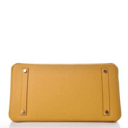 Hermes Epsom Birkin 35 Jaune Ambre 6 of 38