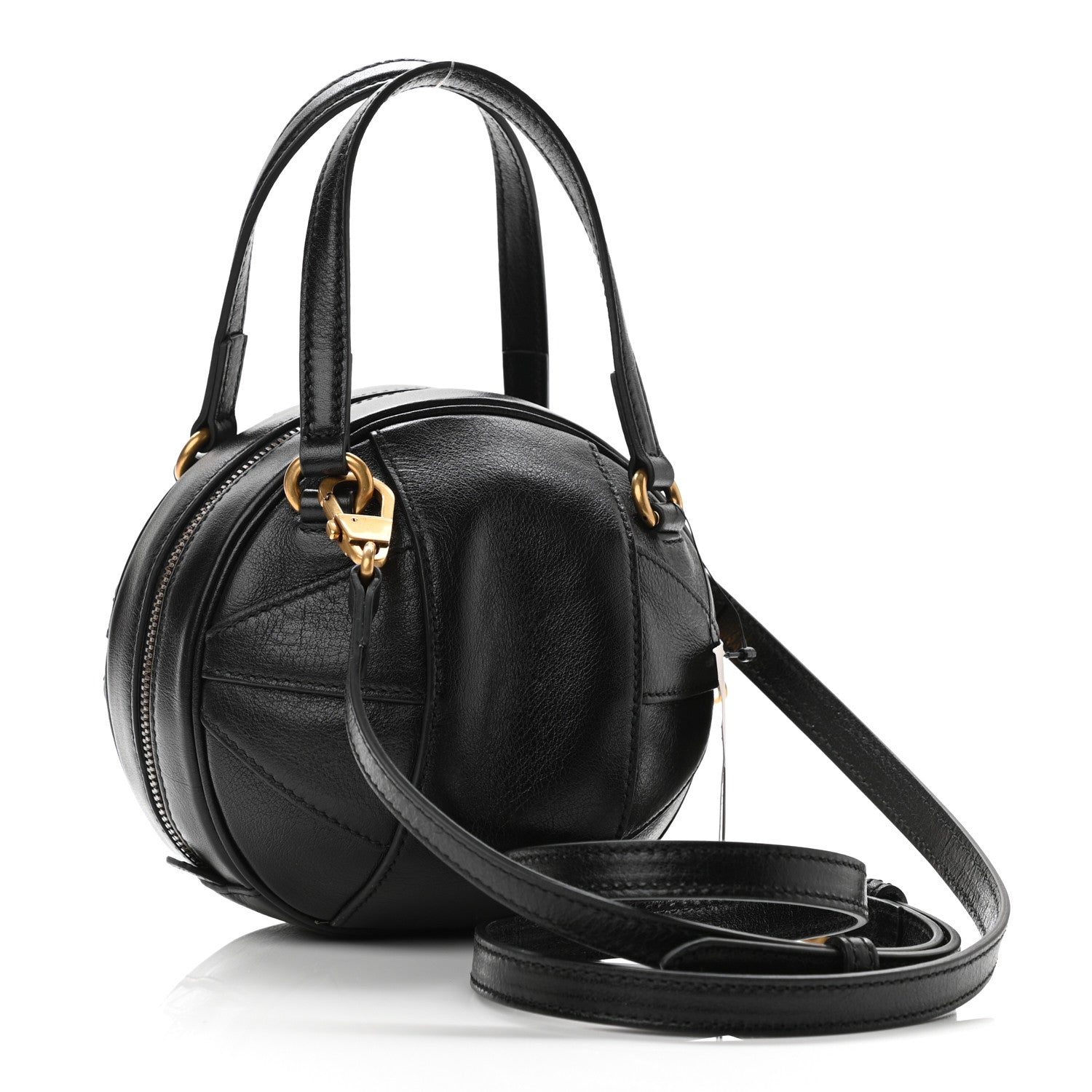 Gucci Piuma Lux Energy Mini Tifosa Basketball Shaped Shoulder Bag Black 3 of 9