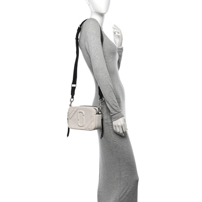 Marc Jacobs Grained Calfskin Quilted The Moto Shot 21 Bag White 2 of 11