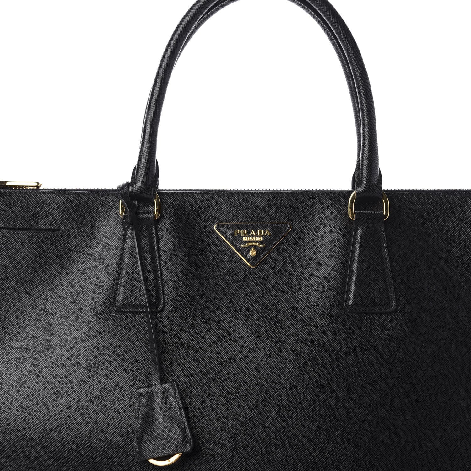 Prada Saffiano Lux Extra Large Galleria Double Zip Tote Black 12 of 14