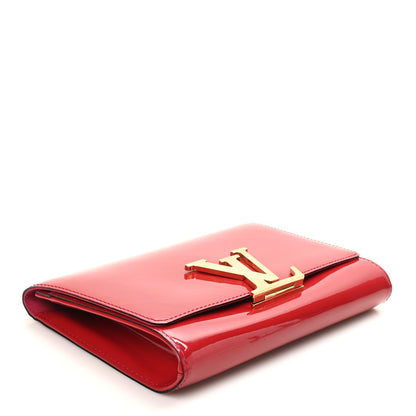 Louis Vuitton Patent Louise Clutch Rose Indien 4 of 8