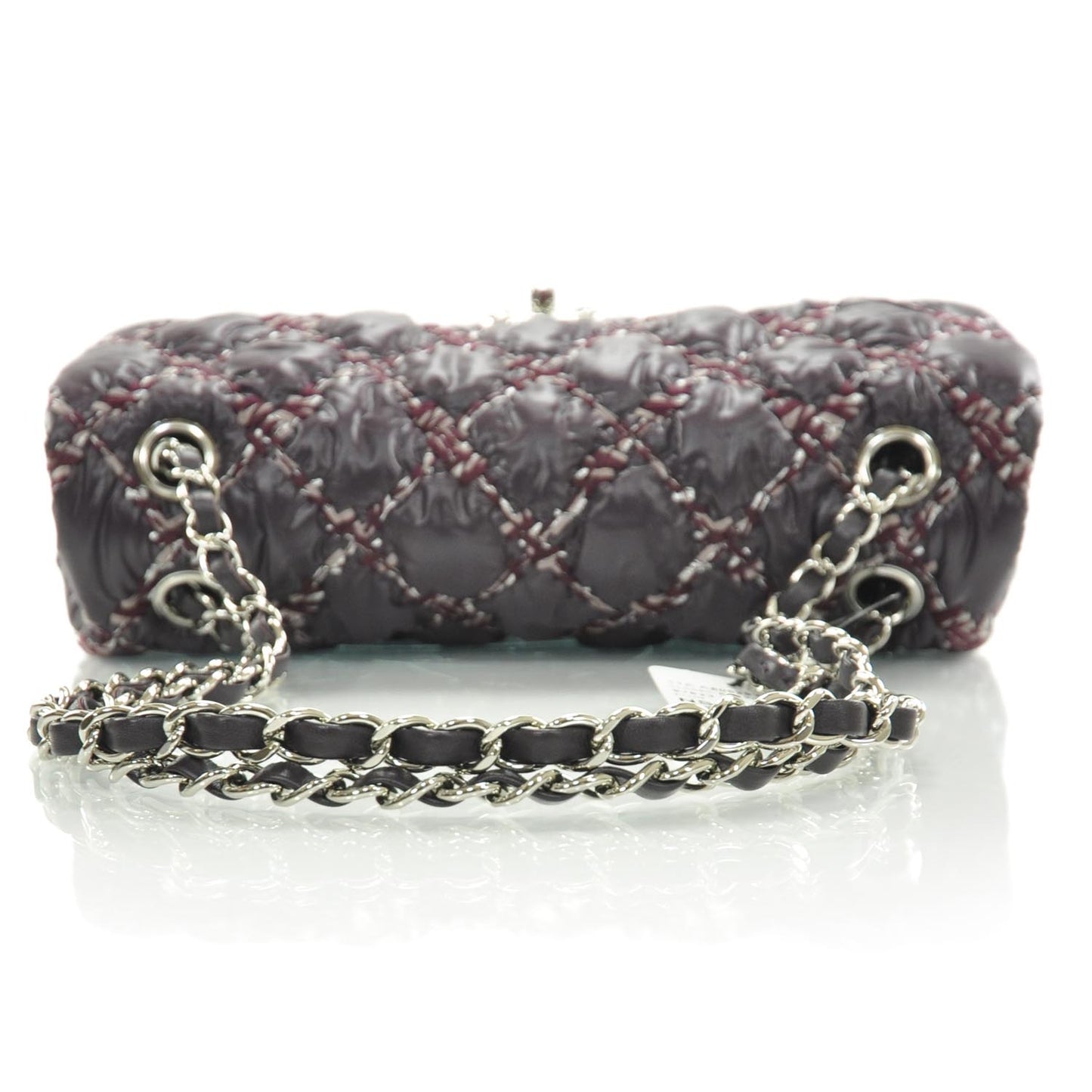 Nylon Quilted Tweed on Stitch Flap Purple