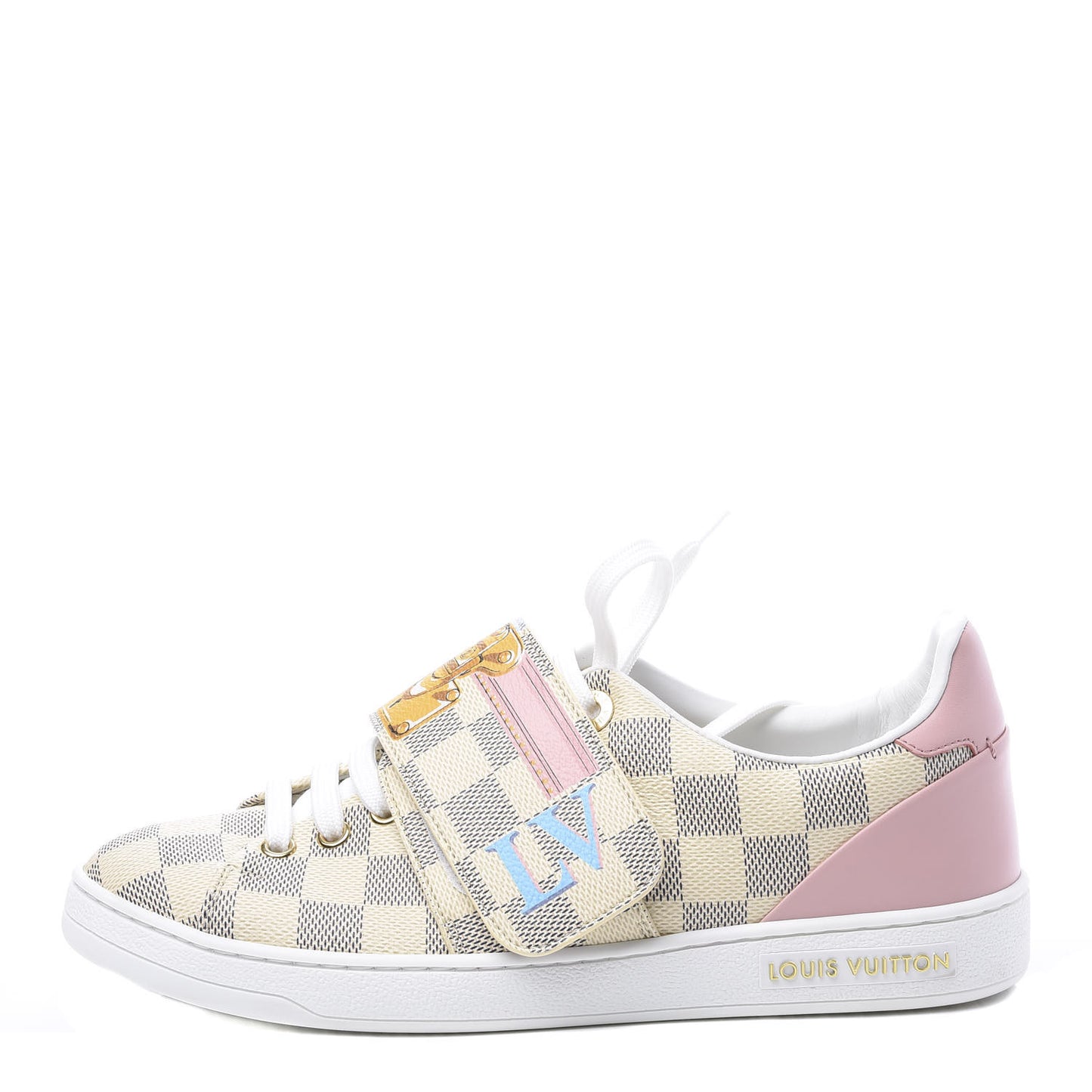Damier Azur Summer Trunks Frontrow Sneakers 37