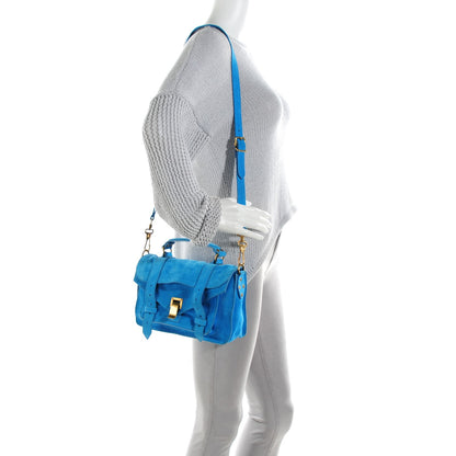 Proenza Schouler Suede Tiny PS1 Satchel Rip Tide 2 of 9