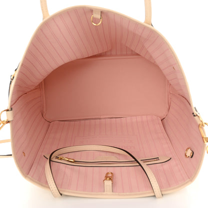 Louis Vuitton Damier Azur Braided Neverfull MM Pink 5 of 9
