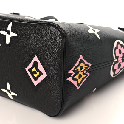 Louis Vuitton Monogram Giant Wild At Heart Neverfull MM Black 9 of 10