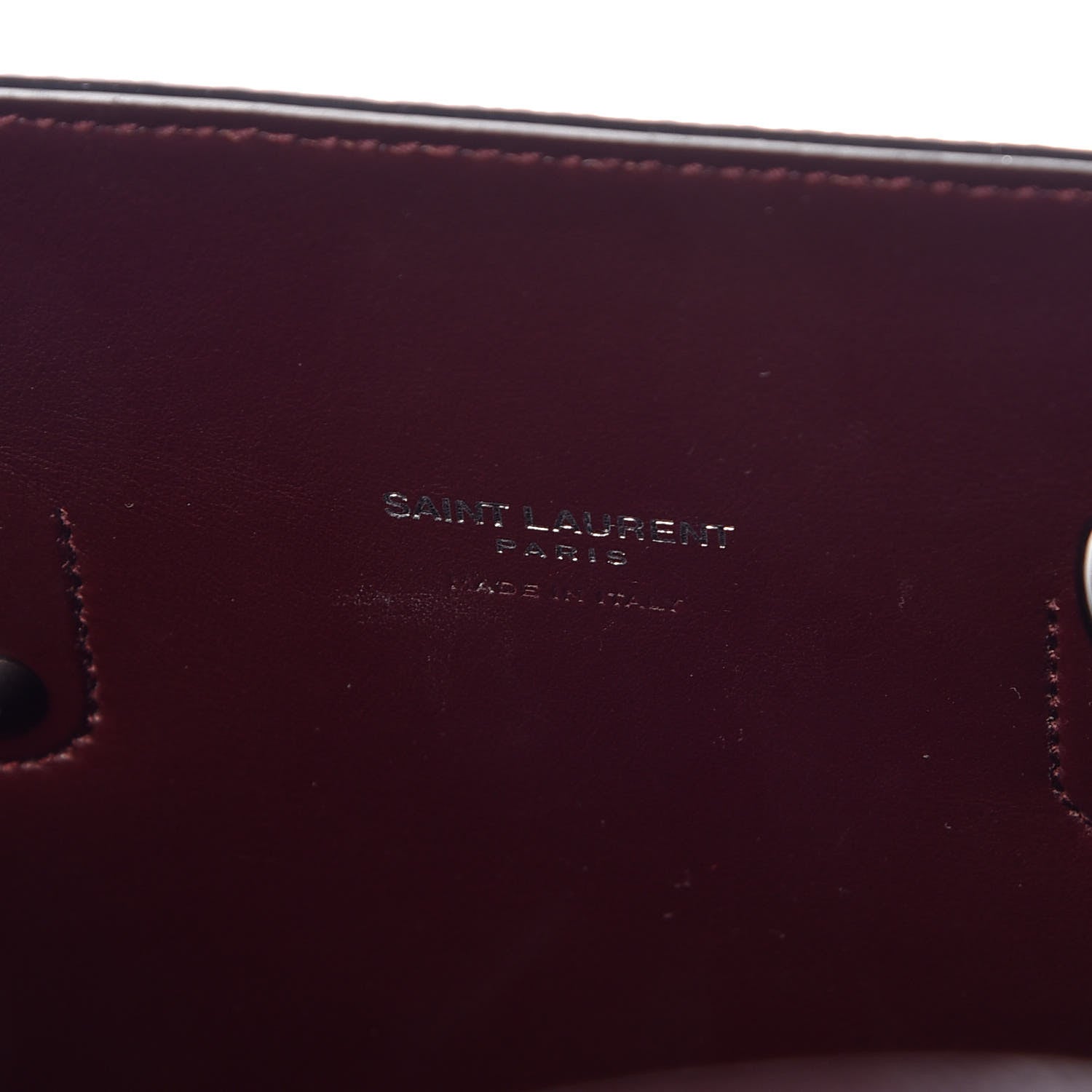 Saint Laurent Grained Calfskin Baby Sac De Jour Amaranto 6 of 10