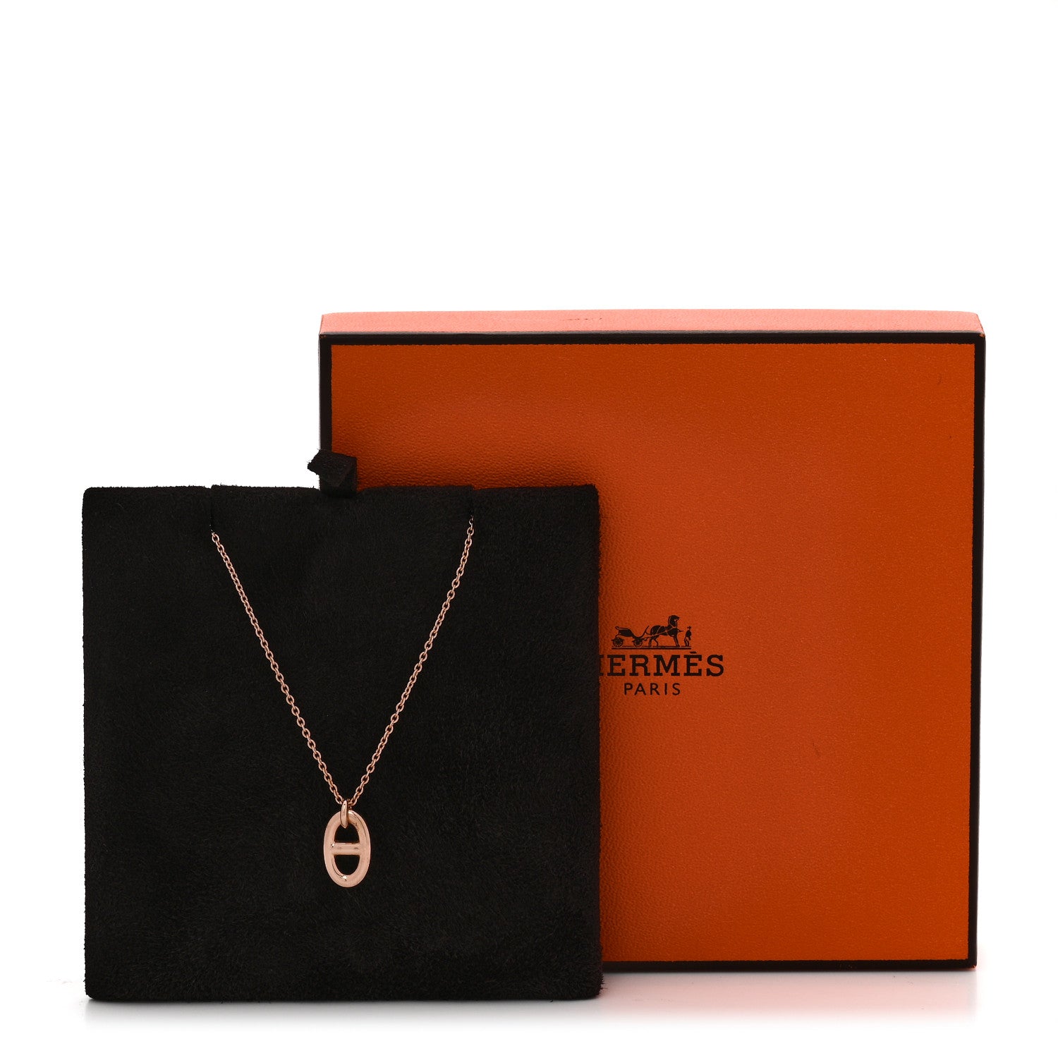 Hermes 18K Rose Gold PM Farandole Pendant Necklace 6 of 6