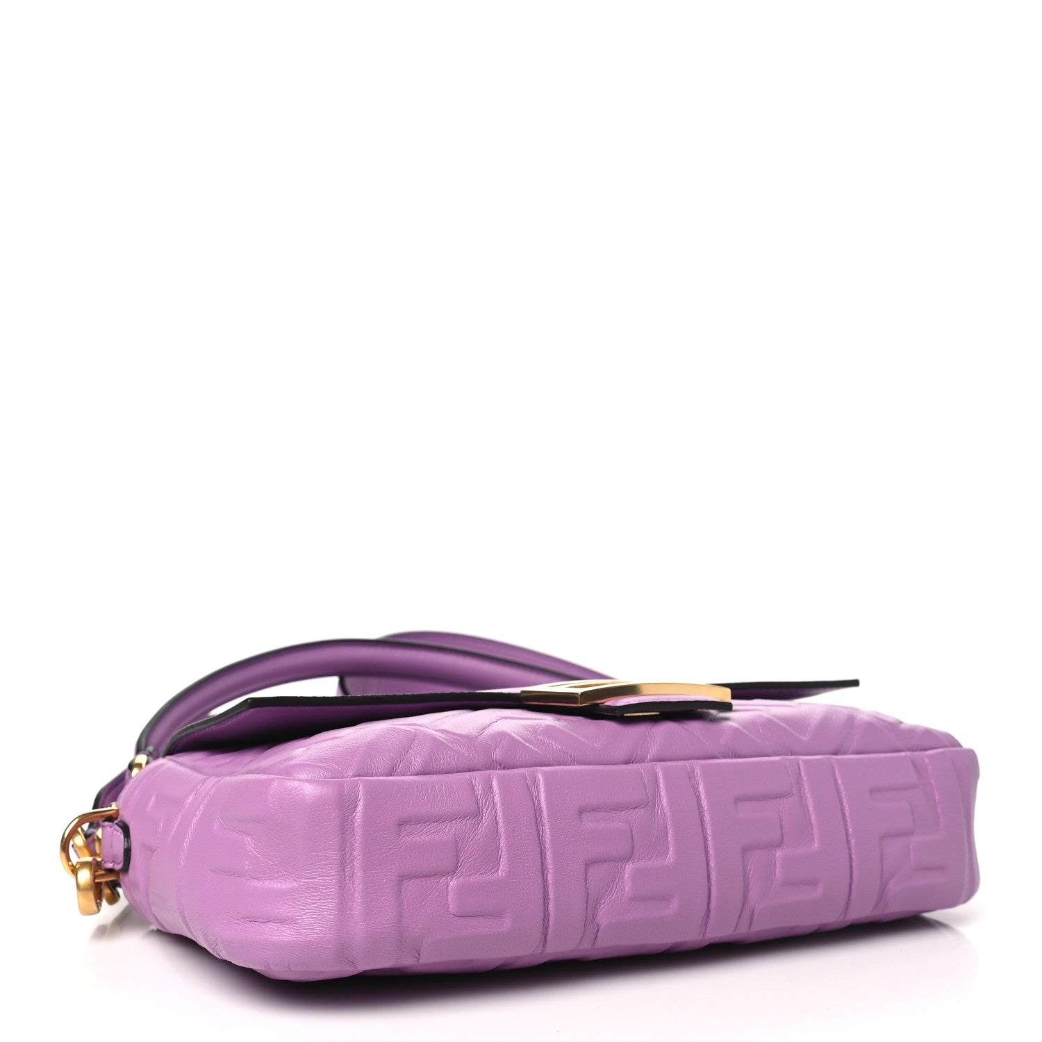 Fendi Nappa FF 1974 Embossed Baguette Agapanto 4 of 12