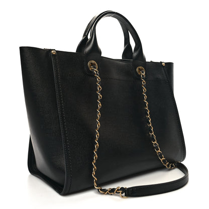 Chanel Caviar Small Studded Deauville Tote Black 3 of 13