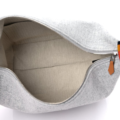 Hermes Canvas Large Bride-A-Brac Pouch Gris Flanelle 5 of 8