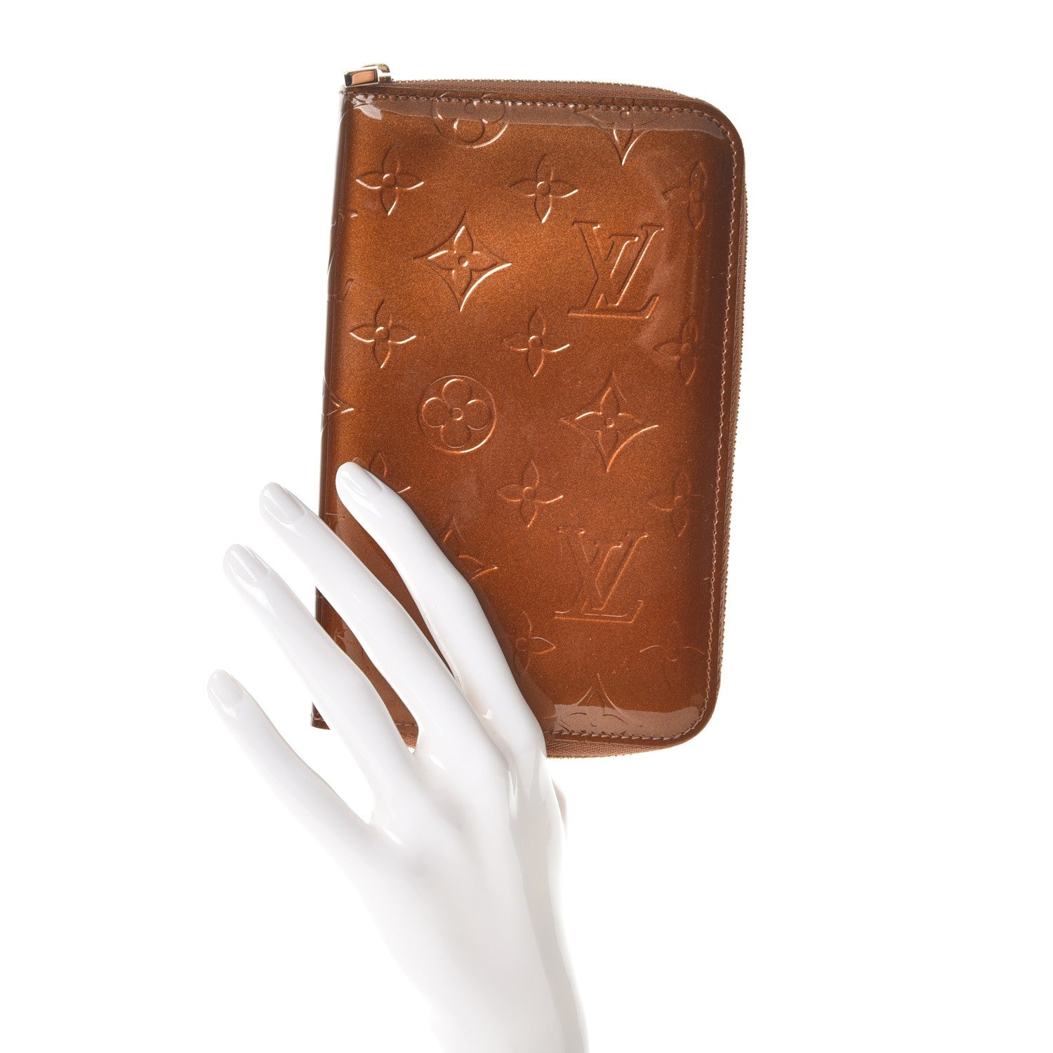 Louis Vuitton Vernis Zippy Compact Wallet Bronze 2 of 8