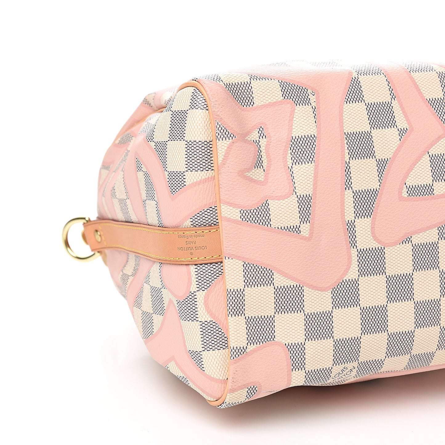 Damier Azur Tahitienne Speedy Bandouliere 30 Rose Ballerine