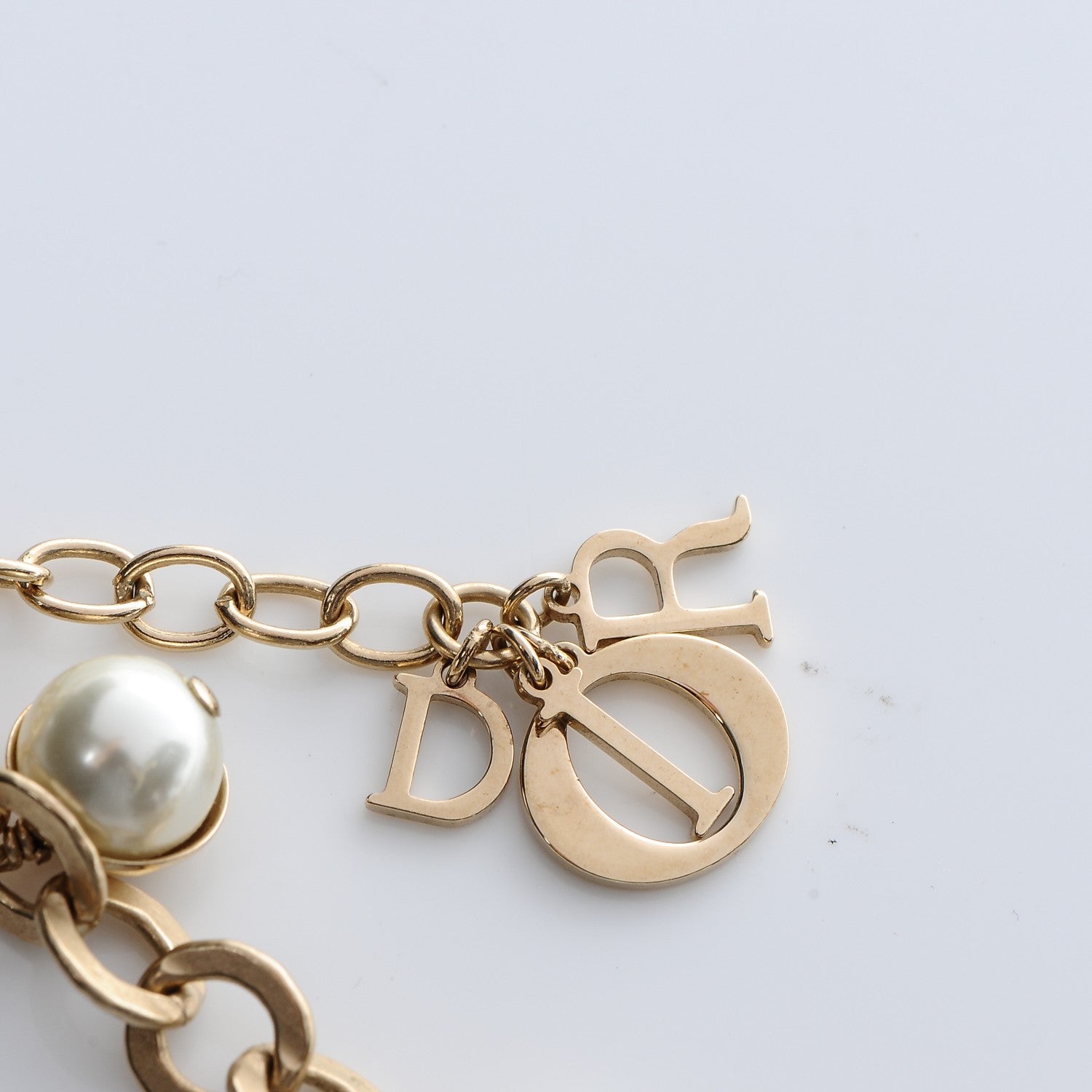 Christian Dior Pearl Mise en Dior Long Necklace Gold 6 of 6