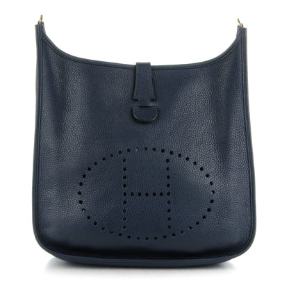 Hermes Taurillon Clemence Evelyne III GM Bleu Obscur 1 of 7
