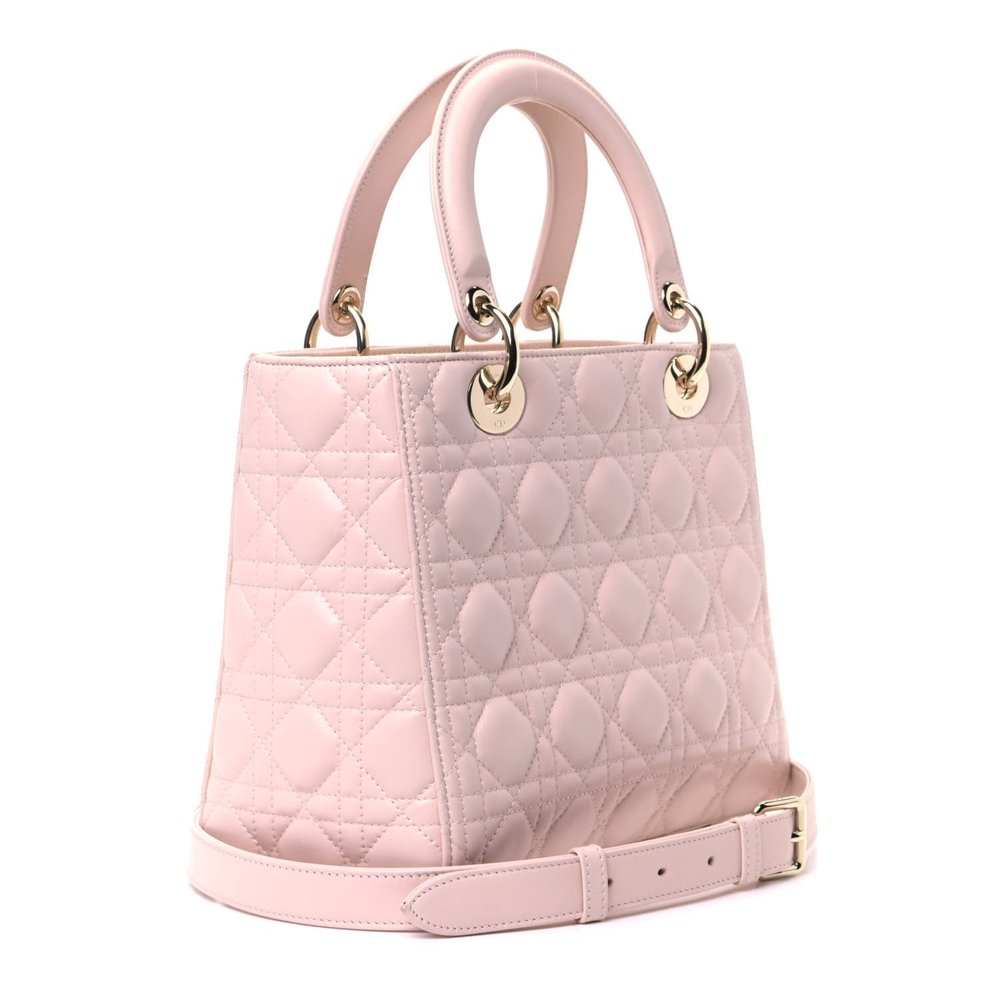 Lambskin Cannage Medium Lady Dior Light Pink