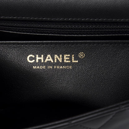 Chanel Lambskin Quilted Mini Rectangular Flap Black 6 of 11