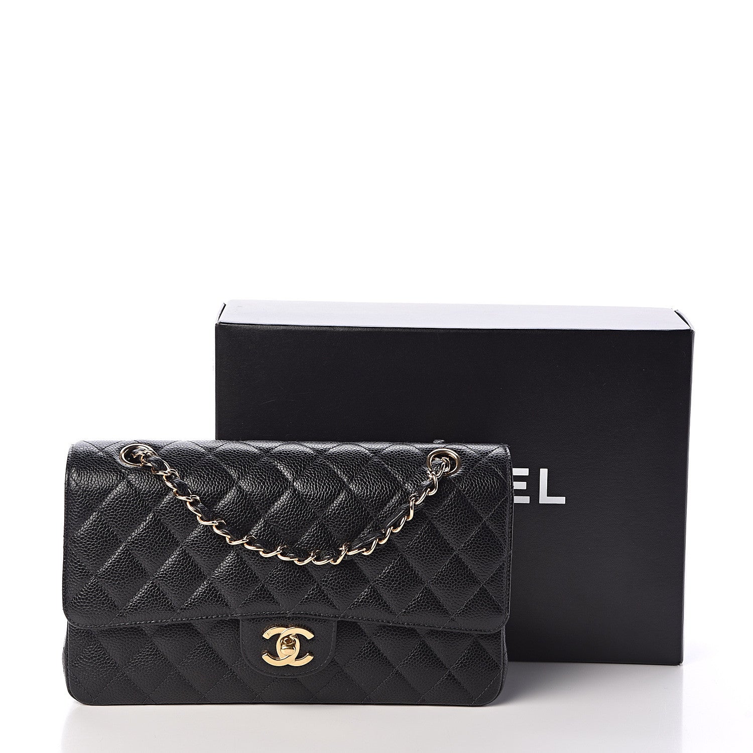 Chanel Caviar Quilted Medium Double Flap Black 12 of 12