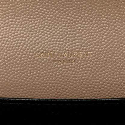 Saint Laurent Grain De Poudre Monogram Cassandra Chain Wallet Dark Beige 12 of 12