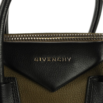 Givenchy Sugar Goatskin Medium Tri-Color Antigona Khaki Black 5 of 8
