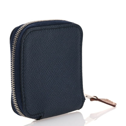 Hermes Epsom Silk'In Coin Purse Caban 3 of 8