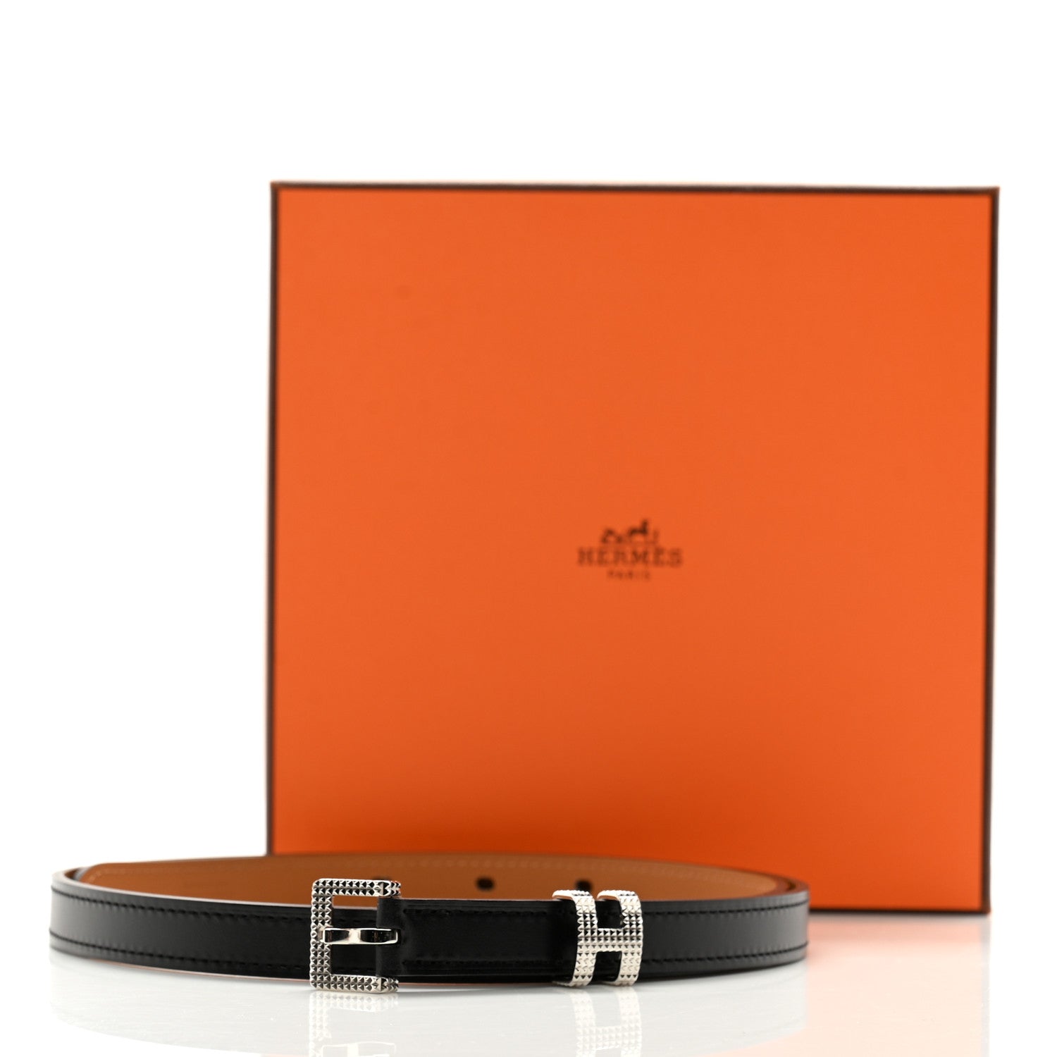 Hermes Vache Hunter 15mm Guillochee Pop H Belt 75 30 Black 7 of 7