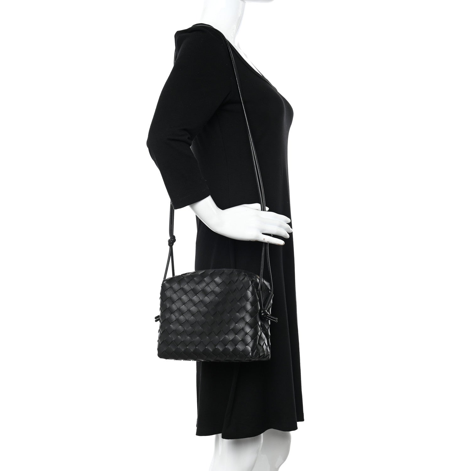 Bottega Veneta Nappa Intrecciato Small Loop Camera Bag Black 2 of 10
