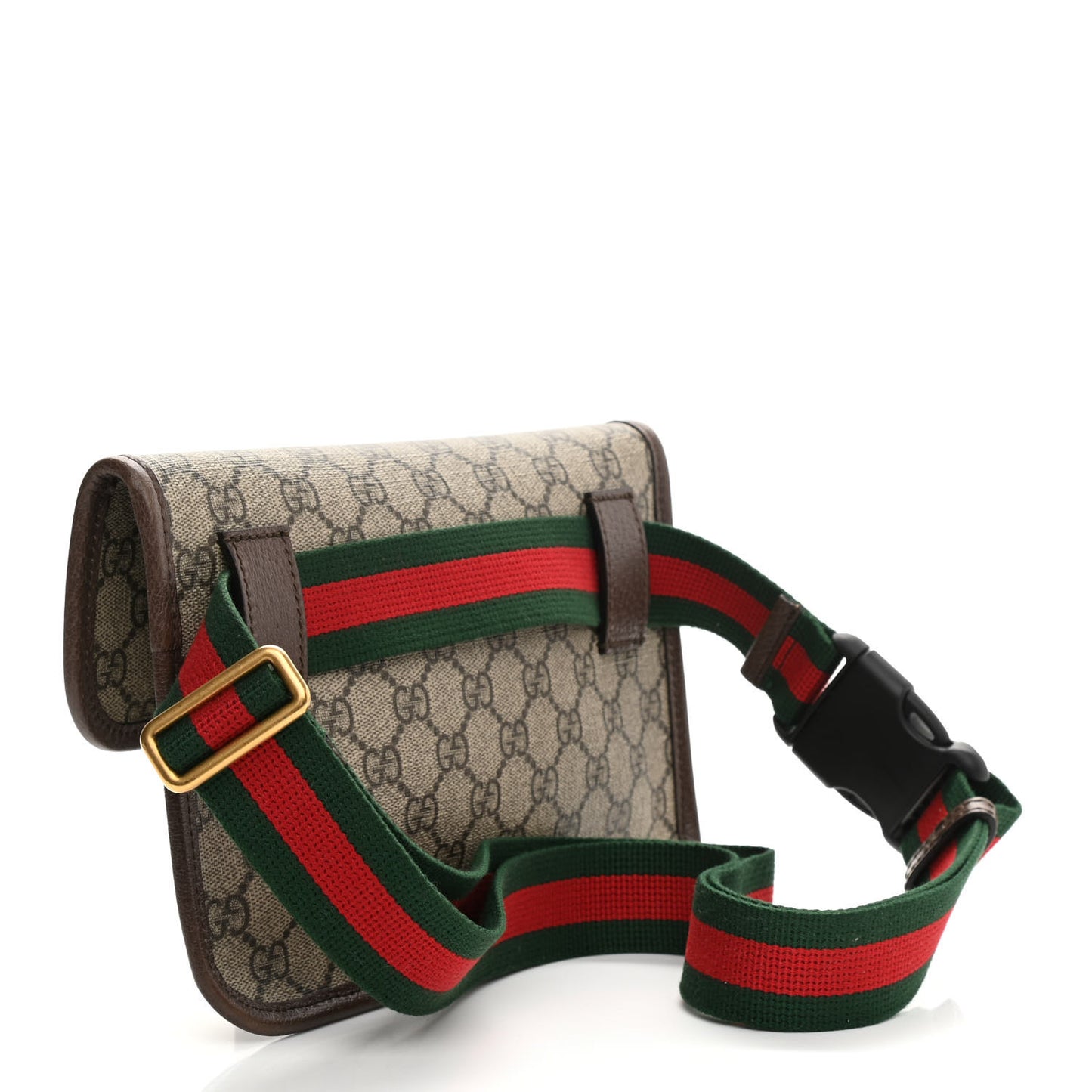 GG Supreme Monogram Neo Vintage Web Belt Bag Brown