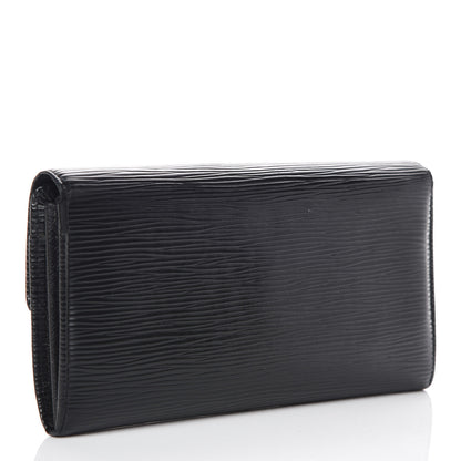 Louis Vuitton Epi Sarah Wallet Black 3 of 8