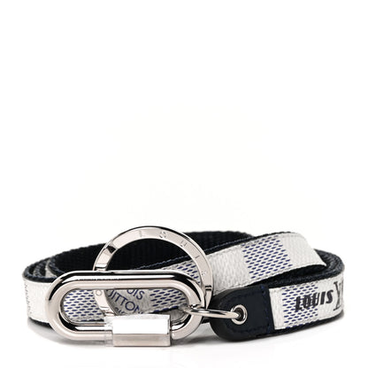 Louis Vuitton Damier Coastline Lanyard Key Holder White 1 of 4