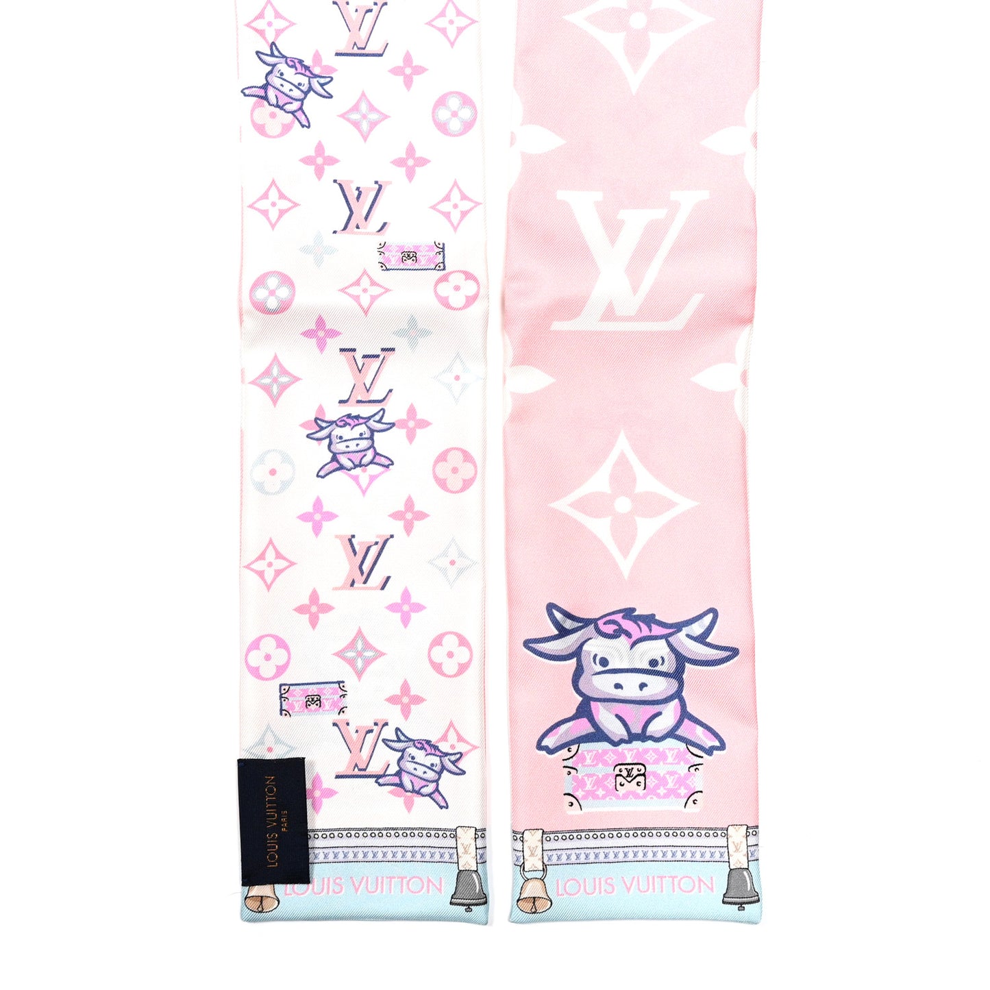 Silk Monogram Rodeo Bandeau Rose