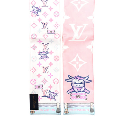 Louis Vuitton Silk Monogram Rodeo Bandeau Rose 2 of 3