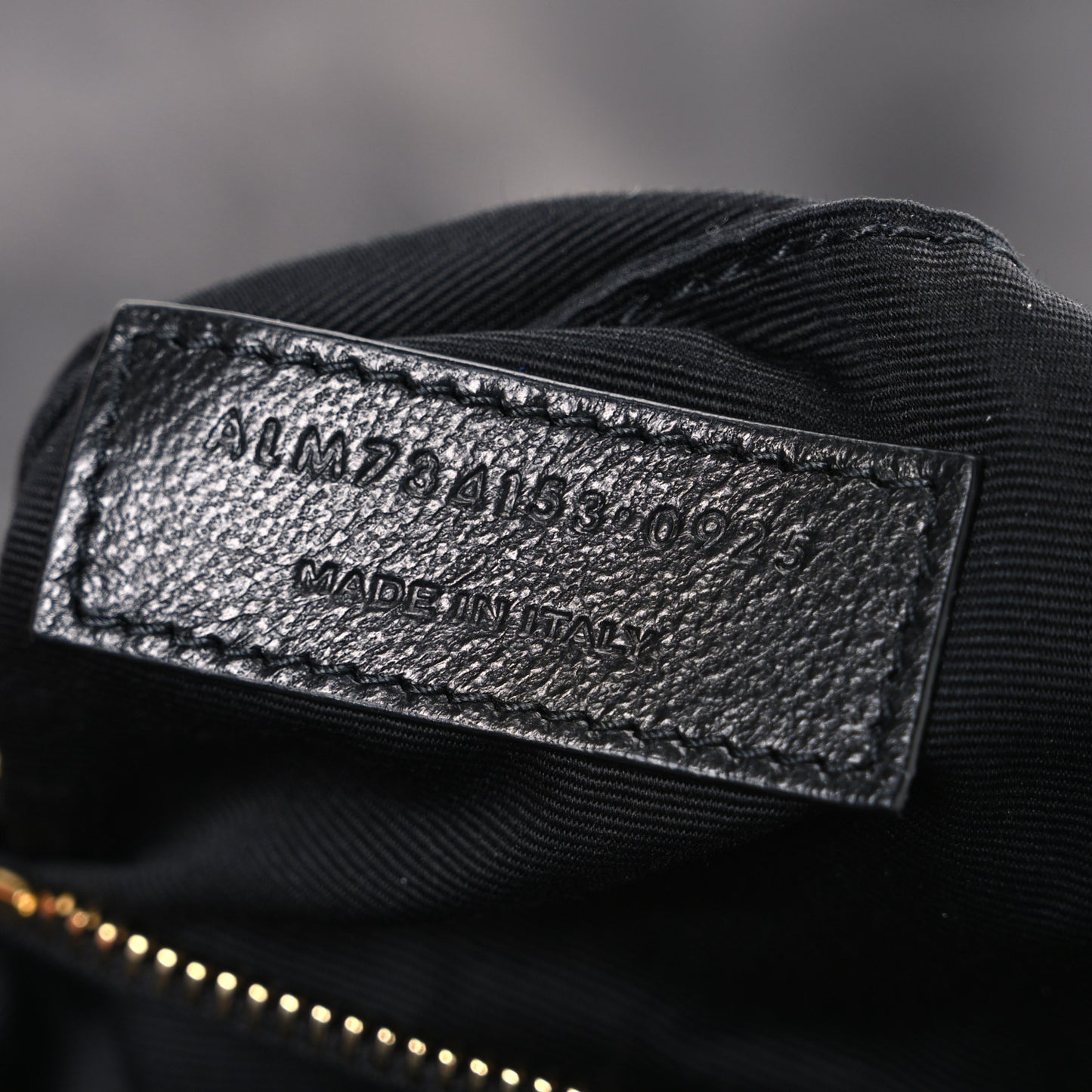 Plunged Lambskin Calypso Black