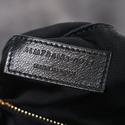 Saint Laurent Plunged Lambskin Calypso Black 7 of 10