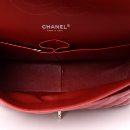 Chanel Patent Quilted Jumbo Double Flap Red 6 of 14